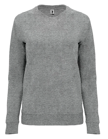 Women´s Annapurna Sweatshirt zum Besticken und Bedrucken in der Farbe Heather Grey 58 mit Ihren Logo, Schriftzug oder Motiv.
