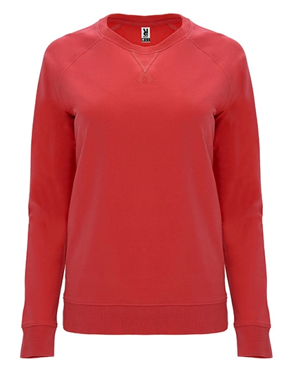 Women´s Annapurna Sweatshirt zum Besticken und Bedrucken in der Farbe Red 60 mit Ihren Logo, Schriftzug oder Motiv.