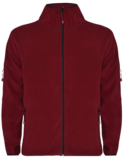 Men´s Luciane Microfleece Jacket zum Besticken und Bedrucken in der Farbe Garnet Red 57 mit Ihren Logo, Schriftzug oder Motiv.