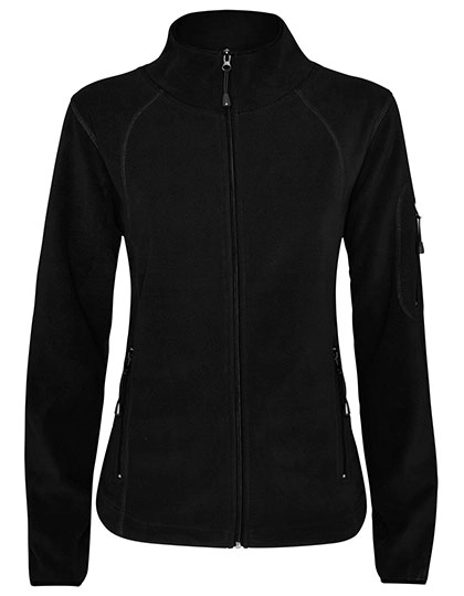 Women´s Luciane Microfleece Jacket zum Besticken und Bedrucken in der Farbe Black 02 mit Ihren Logo, Schriftzug oder Motiv.