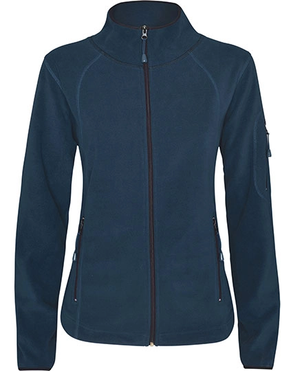 Women´s Luciane Microfleece Jacket zum Besticken und Bedrucken in der Farbe Navy Blue 55 mit Ihren Logo, Schriftzug oder Motiv.