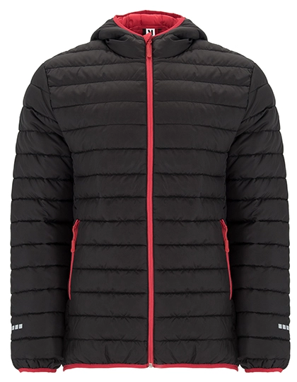 Unisex Norway Sport Jacket zum Besticken und Bedrucken in der Farbe Black 02-Red 60 mit Ihren Logo, Schriftzug oder Motiv.