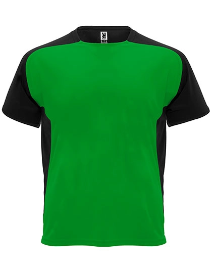 Bugatti T-Shirt zum Besticken und Bedrucken in der Farbe Fern Green 226-Black 02 mit Ihren Logo, Schriftzug oder Motiv.