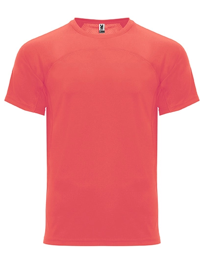 Monaco T-Shirt zum Besticken und Bedrucken in der Farbe Fluor Coral 234 mit Ihren Logo, Schriftzug oder Motiv.