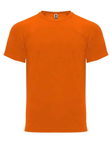 Monaco T-Shirt zum Besticken und Bedrucken in der Farbe Fluor Orange 223 mit Ihren Logo, Schriftzug oder Motiv.
