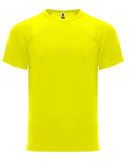 Monaco T-Shirt zum Besticken und Bedrucken in der Farbe Fluor Yellow 221 mit Ihren Logo, Schriftzug oder Motiv.