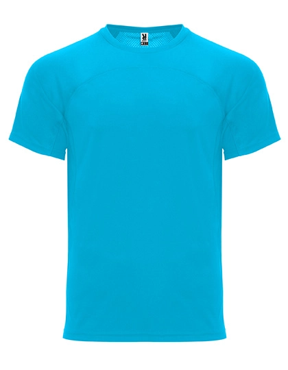 Monaco T-Shirt zum Besticken und Bedrucken in der Farbe Turquoise 12 mit Ihren Logo, Schriftzug oder Motiv.