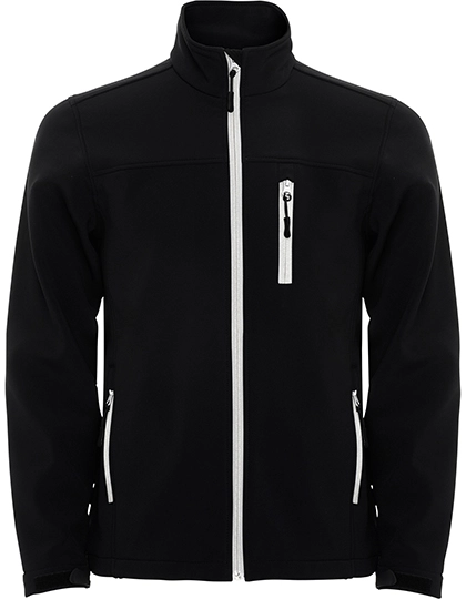 Men´s Antartida Softshell Jacket zum Besticken und Bedrucken in der Farbe Black 02 mit Ihren Logo, Schriftzug oder Motiv.