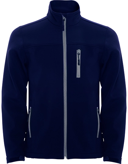 Men´s Antartida Softshell Jacket zum Besticken und Bedrucken in der Farbe Navy Blue 55 mit Ihren Logo, Schriftzug oder Motiv.