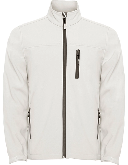 Men´s Antartida Softshell Jacket zum Besticken und Bedrucken in der Farbe Pearl White 011 mit Ihren Logo, Schriftzug oder Motiv.