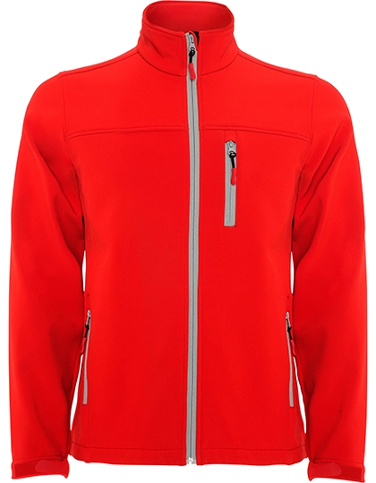 Men´s Antartida Softshell Jacket zum Besticken und Bedrucken in der Farbe Red 60 mit Ihren Logo, Schriftzug oder Motiv.