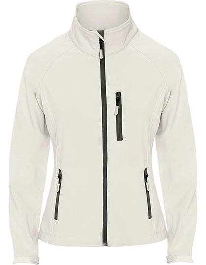 Women´s Antartida Softshell Jacket zum Besticken und Bedrucken in der Farbe Pearl White 011 mit Ihren Logo, Schriftzug oder Motiv.