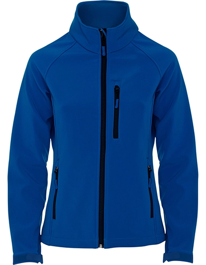 Women´s Antartida Softshell Jacket zum Besticken und Bedrucken in der Farbe Royal Blue 05 mit Ihren Logo, Schriftzug oder Motiv.