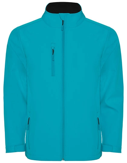 Men´s Nebraska Softshell Jacket zum Besticken und Bedrucken in der Farbe Aquamarine 236 mit Ihren Logo, Schriftzug oder Motiv.