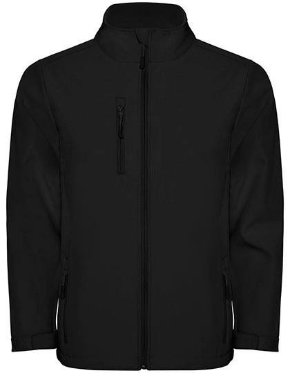 Men´s Nebraska Softshell Jacket zum Besticken und Bedrucken in der Farbe Black 02 mit Ihren Logo, Schriftzug oder Motiv.
