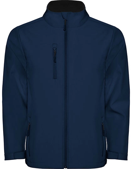 Men´s Nebraska Softshell Jacket zum Besticken und Bedrucken in der Farbe Navy Blue 55 mit Ihren Logo, Schriftzug oder Motiv.
