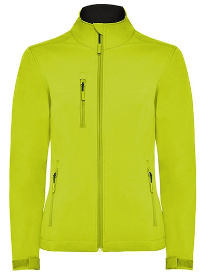 Women´s Nebraska Softshell Jacket zum Besticken und Bedrucken in der Farbe Lime Punch 235 mit Ihren Logo, Schriftzug oder Motiv.