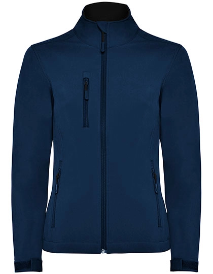 Women´s Nebraska Softshell Jacket zum Besticken und Bedrucken in der Farbe Navy Blue 55 mit Ihren Logo, Schriftzug oder Motiv.