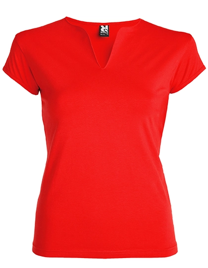 Women´s Belice T-Shirt zum Besticken und Bedrucken in der Farbe Red 60 mit Ihren Logo, Schriftzug oder Motiv.