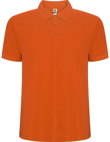 Pegaso Premium Poloshirt zum Besticken und Bedrucken in der Farbe Orange 31 mit Ihren Logo, Schriftzug oder Motiv.