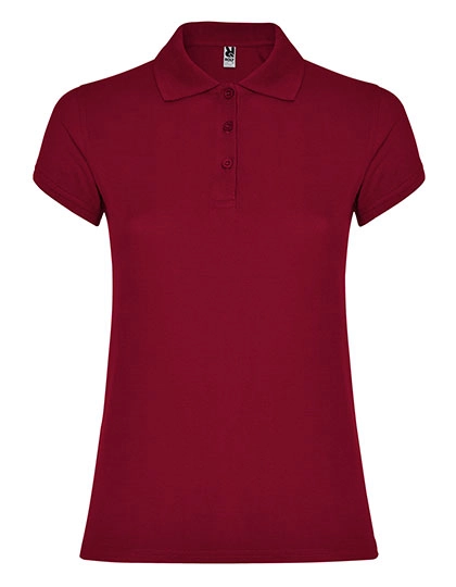 Women´s Star Poloshirt zum Besticken und Bedrucken in der Farbe Garnet Red 57 mit Ihren Logo, Schriftzug oder Motiv.