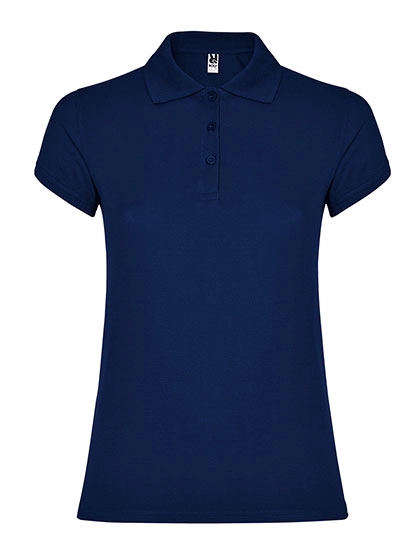 Women´s Star Poloshirt zum Besticken und Bedrucken in der Farbe Navy Blue 55 mit Ihren Logo, Schriftzug oder Motiv.