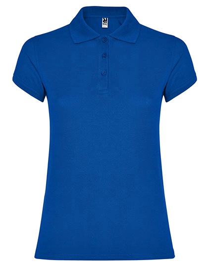 Women´s Star Poloshirt zum Besticken und Bedrucken in der Farbe Royal Blue 05 mit Ihren Logo, Schriftzug oder Motiv.