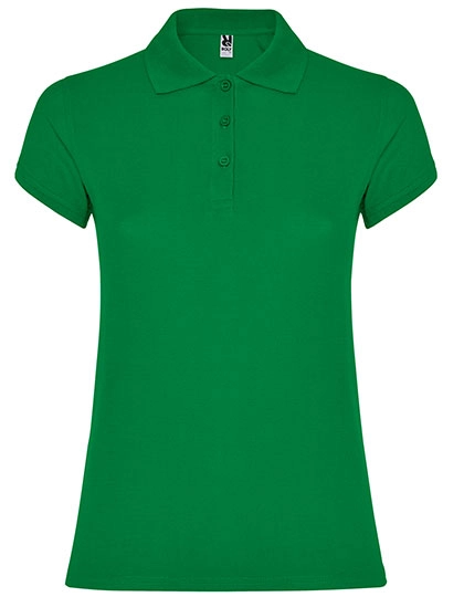 Women´s Star Poloshirt zum Besticken und Bedrucken in der Farbe Tropical Green 216 mit Ihren Logo, Schriftzug oder Motiv.