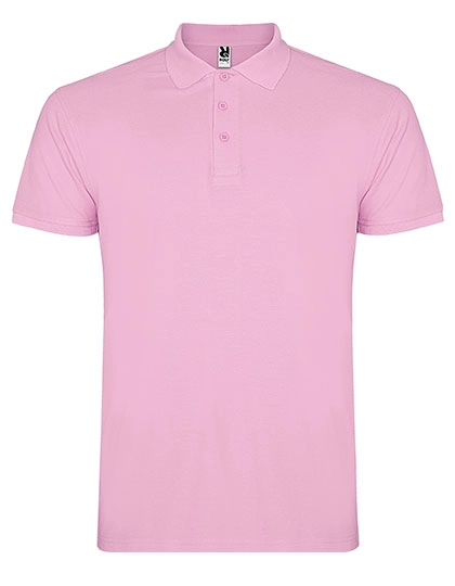 Men´s Star Poloshirt zum Besticken und Bedrucken in der Farbe Light Pink 48 mit Ihren Logo, Schriftzug oder Motiv.