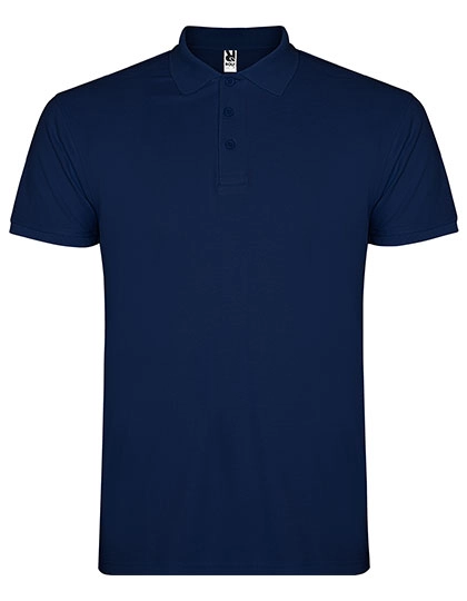 Men´s Star Poloshirt zum Besticken und Bedrucken in der Farbe Navy Blue 55 mit Ihren Logo, Schriftzug oder Motiv.