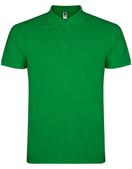Men´s Star Poloshirt zum Besticken und Bedrucken in der Farbe Tropical Green 216 mit Ihren Logo, Schriftzug oder Motiv.