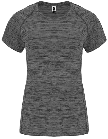 Women´s Austin T-Shirt zum Besticken und Bedrucken in der Farbe Black Melange 243 mit Ihren Logo, Schriftzug oder Motiv.