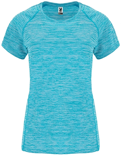 Women´s Austin T-Shirt zum Besticken und Bedrucken in der Farbe Heather Turquoise 246 mit Ihren Logo, Schriftzug oder Motiv.