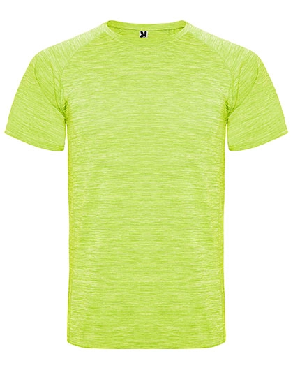 Men´s Austin T-Shirt zum Besticken und Bedrucken in der Farbe Heather Fluor Yellow 249 mit Ihren Logo, Schriftzug oder Motiv.