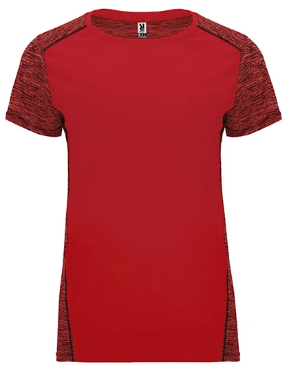 Women´s Zolder T-Shirt zum Besticken und Bedrucken in der Farbe Red 60-Heather Red 245 mit Ihren Logo, Schriftzug oder Motiv.