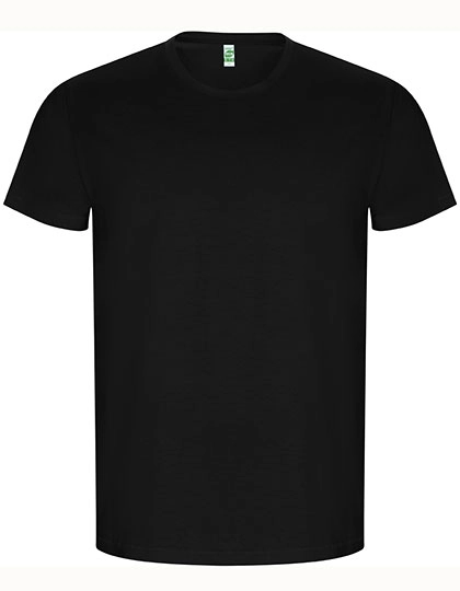 Men´s Golden Organic T-Shirt zum Besticken und Bedrucken in der Farbe Black 02 mit Ihren Logo, Schriftzug oder Motiv.