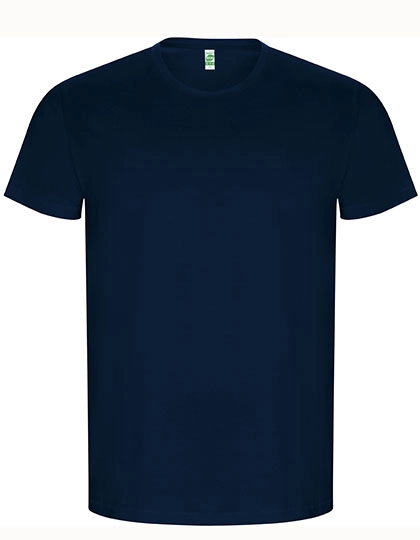 Men´s Golden Organic T-Shirt zum Besticken und Bedrucken in der Farbe Navy Blue 55 mit Ihren Logo, Schriftzug oder Motiv.