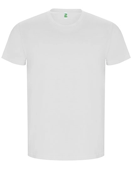 Men´s Golden Organic T-Shirt zum Besticken und Bedrucken in der Farbe White 01 mit Ihren Logo, Schriftzug oder Motiv.