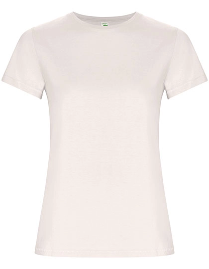 Women´s Golden Organic T-Shirt zum Besticken und Bedrucken in der Farbe Vintage White 132 mit Ihren Logo, Schriftzug oder Motiv.