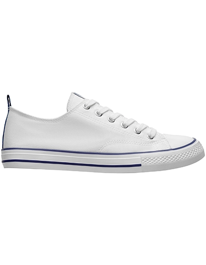 Biles Shoes zum Besticken und Bedrucken in der Farbe White 01 mit Ihren Logo, Schriftzug oder Motiv.