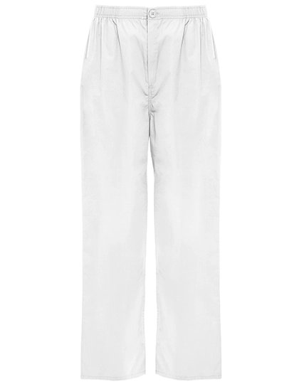 Vademecum Pull On Trousers zum Besticken und Bedrucken in der Farbe White 01 mit Ihren Logo, Schriftzug oder Motiv.