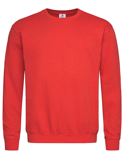 Unisex Sweatshirt Classic zum Besticken und Bedrucken in der Farbe Scarlet Red mit Ihren Logo, Schriftzug oder Motiv.