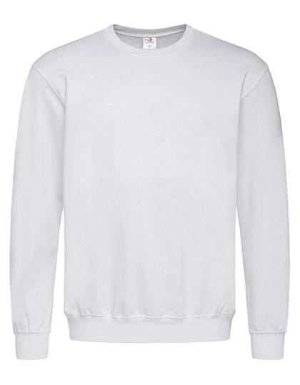 Unisex Sweatshirt Classic zum Besticken und Bedrucken in der Farbe White mit Ihren Logo, Schriftzug oder Motiv.