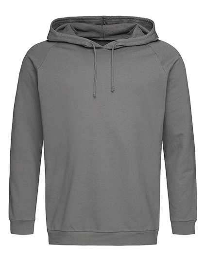 Unisex Sweat Hoodie Light zum Besticken und Bedrucken in der Farbe Real Grey mit Ihren Logo, Schriftzug oder Motiv.