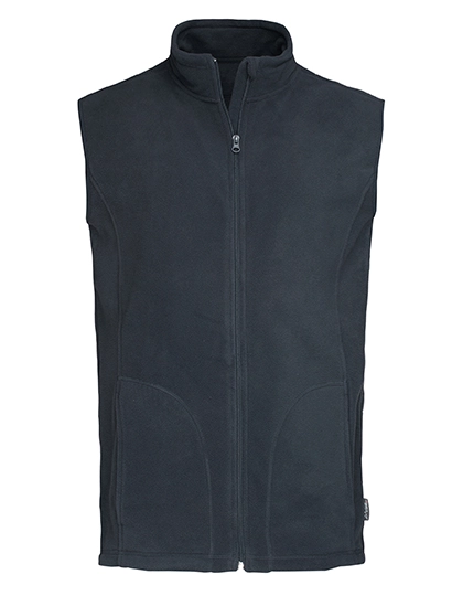 Fleece Vest zum Besticken und Bedrucken in der Farbe Blue Midnight mit Ihren Logo, Schriftzug oder Motiv.