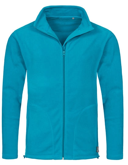 Fleece Jacket zum Besticken und Bedrucken in der Farbe Hawaii Blue mit Ihren Logo, Schriftzug oder Motiv.