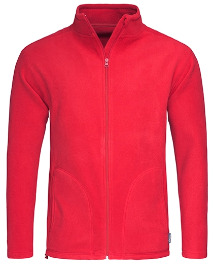 Fleece Jacket zum Besticken und Bedrucken in der Farbe Scarlet Red mit Ihren Logo, Schriftzug oder Motiv.