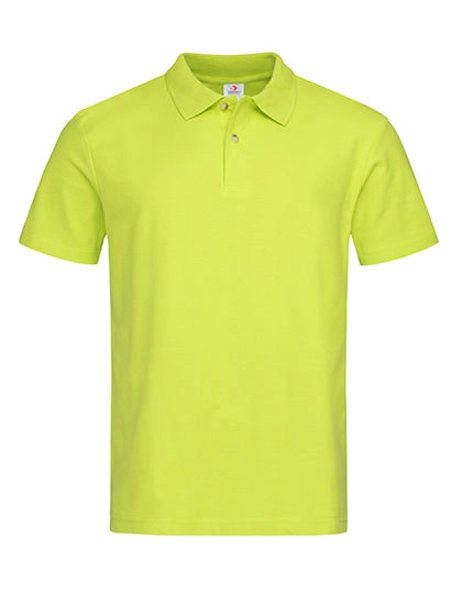 Short Sleeve Polo zum Besticken und Bedrucken in der Farbe Bright Lime mit Ihren Logo, Schriftzug oder Motiv.