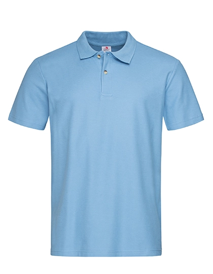 Short Sleeve Polo zum Besticken und Bedrucken in der Farbe Light Blue mit Ihren Logo, Schriftzug oder Motiv.