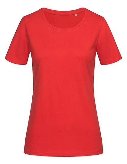 Women´s Lux T-Shirt zum Besticken und Bedrucken in der Farbe Scarlet Red mit Ihren Logo, Schriftzug oder Motiv.